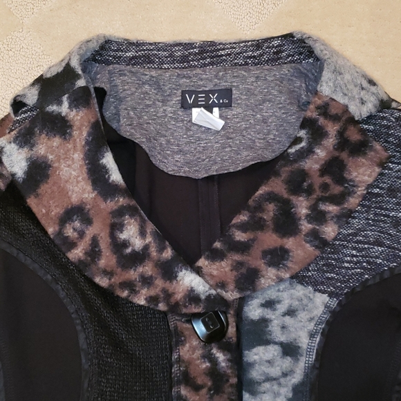 Vex & Co Sweater Jacket, Sz M - Picture 2 of 6